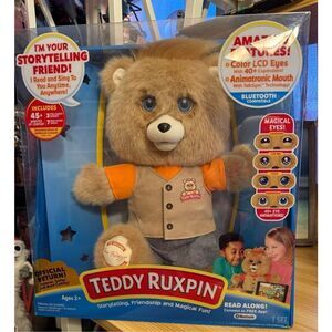 Teddy Ruxpin Animated Talking Storytime Bear Bluetooth LED Eyes 2017 Edition NEW